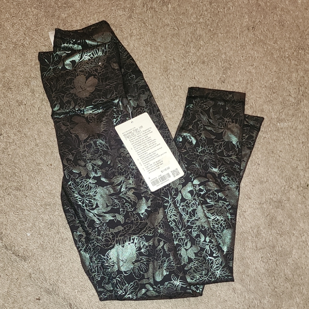 Lululemon Athletica Floral Leggings